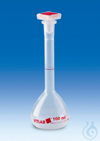 Messkolben, PMP, Klasse A, mit NS-Stopfen 24/29, PP, 1000 ml