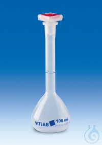 Messkolben, PP, Klasse B mit NS-Stopfen 19/26, PP, 250 ml