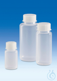 Weithalsflasche, PP mit Schraubkappe, PP, 250 ml
