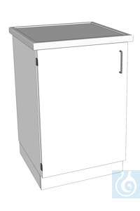 Laboratoriumwerktafel L640/T900 HPL Afmetingen: 640x900x900 mm (LxDxH) Corpus melamine, werkblad...