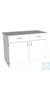 Laborsteharbeitstisch L1200/T600, Verbundkeramik Abmessung: 1200x600x900 mm (LxTxH) Korpus...