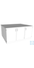 Steharbeitsinsel L1800/T1500 PP Abmessung: 1800x1500x900 mm (LxTxH)  Korpus Melamin,...