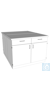 Steharbeitsinsel L1200/T1800 PP Abmessung: 1200x1800x900 mm (LxTxH)  Korpus Melamin,...