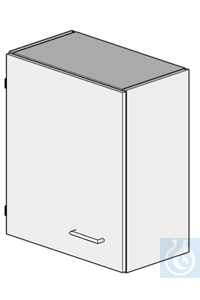 Wandkast L600/H700  Afmetingen: 600x340x700 mm (LxDxH)  1-deurs (links ingehangen) incl. 1 in...