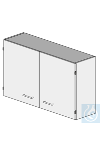 Wandkast L1000/H700  Afmetingen: 1000x340x700 mm (LxDxH)  Corpus met middenpaneel, 2 deuren...