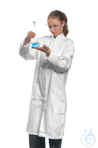 Dames laboratoriumjas met opstaande kraag, maat 36 100% katoen, ca. 220g/m² 1/1 mouw, -...