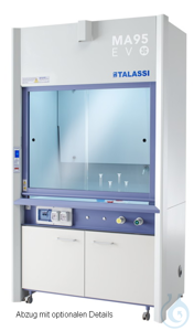 fume hood 1345x830x2750 mm (WDH) STANDARD EQUIPMENT: 
• Sash sliding vertically with protective...