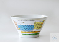 Laboratory bowl with periodic table