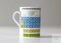 Laboratory mug with periodic table made of porcelain (Freiberger Porzellan),...