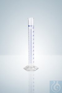Maatcilinder DURAN®, cl. B, blauw grad., 5:0.1 ml, H 115 mm Maatcilinder DURAN®, klasse B, blauwe...