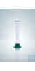 MZ-KUNSTSTOFF-FUß B 25 ML BLAU GRADUIERT Messzylinder DURAN®, Kl. B, blau graduiert, 25:0,5 ml, H...