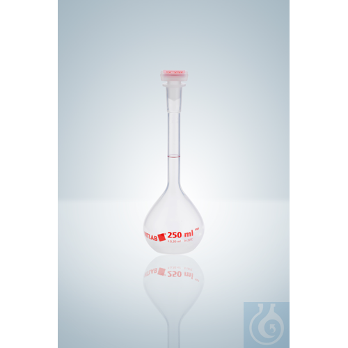 VOLUMETRIC FLASK PMP B 500 ML, NS 19/26, WITH P...