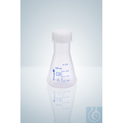 ERLENMEYER KOLBEN, PP 125 ML WH, VERSCHRAUBUNG ...