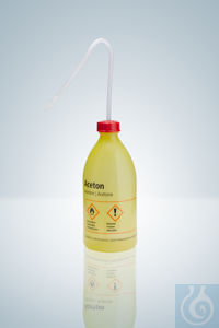 SICHERHEITSSPRITZFLASCHE PP, AUFDRUCK: ACETON Sicherheitsspritzflaschen, LD-PE, 500 ml, Aceton,...