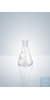 n.Abv.bei Hirschmann n.m.l. Erlenmeyerkolben, weiß graduiert, Enghals, NS 19/26, 50 ml, Höhe 85 mm