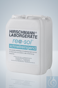 Cleaning agent rea-sol®, 5 l can. Liquid rapid cleaning concentrate, for all laboratory...