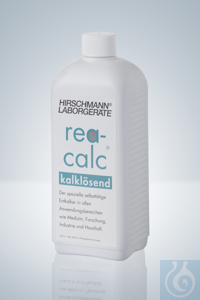 Reinigingsmiddel rea-calc®, fles van 1 l. Vloeibare kalkaanslag verwijderaar.