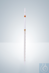 Grad. pipettes, amber grad., wide op.,  25:0,1 ml Graduated pipettes, amber stain graduation,...