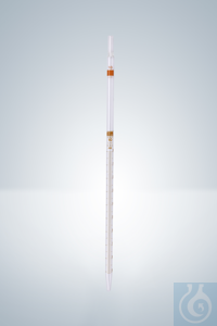 MESSPIPETTEN B 1:0,01 ML WEITE ÖFFNUNG, BRAUN GRADUIERT Messpipette, mit Silberdiffusionsfarbe...
