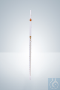 Pipette graduée, grad. brune, ouv., large, 1:0,01 ml Pipette graduée, graduation brune permanente...