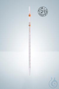 Pipet met schaalverdeling, klasse AS, bruine schaalverdeling, 0,5:0,01 ml Pipet met...