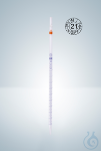 Pipet met schaalverdeling, klasse AS, blauwe schaalverdeling, 20:0.1 ml Pipet met...