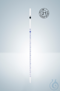 Pipet met schaalverdeling, klasse AS, blauwe schaalverdeling, 1:0.1 ml Pipet met schaalverdeling,...