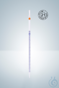 Pipet met schaalverdeling, klasse AS, blauwe schaalverdeling, 0,5:0,01 ml. AR-Glass®. Aangepast...