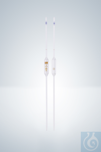 VOLLPIPETTEN A 100 ML USP, BRAUN GRADUIERT Vollpipette, Klasse A, mit Silberdiffusionsfarbe...