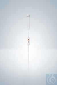 Vollpipette, Saugkolben, braun, graduiert, 15:0,03 ml Vollpipette, 15:0,03 ml, mit angesetztem...