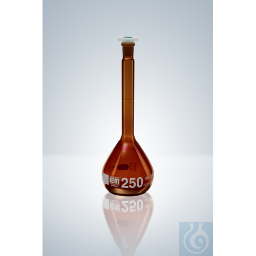 MESSKOLBEN A USP 200 ML BRAUNGLAS POLYSTOPFEN N...