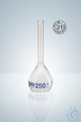 MESSKOLBEN A KB 20 ML BOeRDELRAND BLAU GRADUIERT