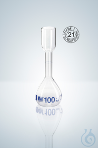 2Benzer ürünler Volumetric flask DURAN®, cl.A, blue, grad, 100:0,1 ml, H 170 mm Volumetric...