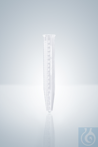 ZENTRIFUGENGLÄSER WEIß GRAD. 15 ML, TEIL. 15:0,1, L 115 MM Zentrifugengläser weiß graduiert,...