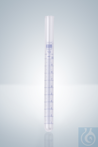 Test tubes DURAN®, blue grad., 20:0,1, ml, L 205 mm, OD 17 mm Test tubes DURAN®, blue graduation,...