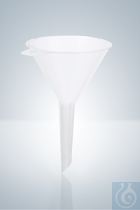 TRICHTER, PP, 150/17 MM Trichter, PP, transparent, Ø 150 mm, Auslauf 15 mm, Höhe 220 mm.