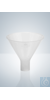 POWDER FUNNEL, PP, 65/16 MM Powder funnels, PP, translucent, Ø 65 mm, tube 15 mm, height 45 mm.