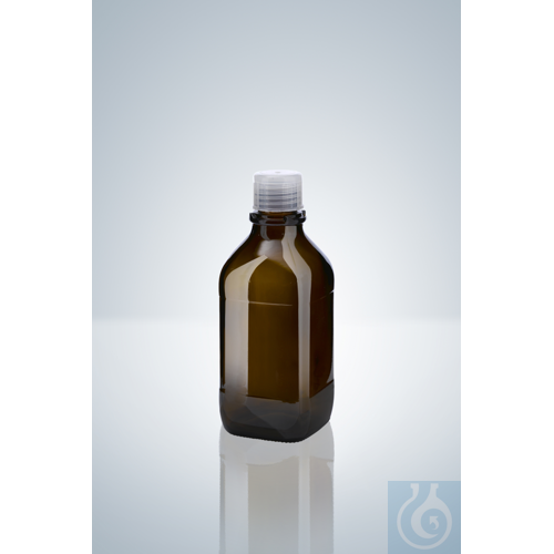 AMBER GLASS BOTTLE 500 ML, THREAD A32