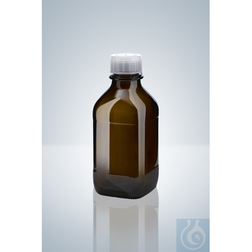 BRAUNGLASFLASCHE A45 1000 ML