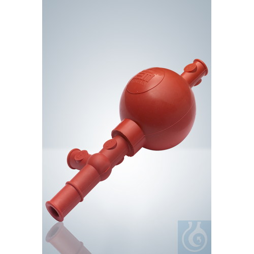 SICHERHEITS-PIPETTIERBALL UNIVERSALMODELL ROT