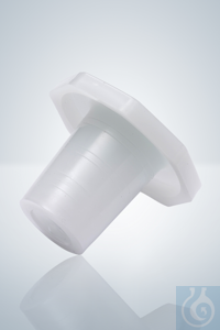 POLY STOPPER NS 19/26 Poly stopper (PE), NS 19/26, for tightly closing vessels.