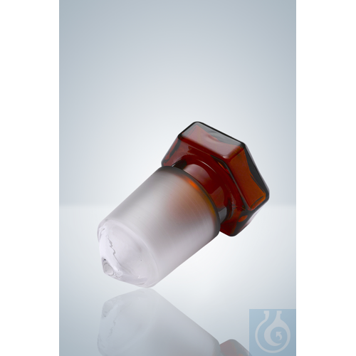 GLASSTOPFEN F. NS 45/40 BRAUNGLAS