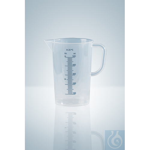 MESSBECHER, PP 2000 ML BLAU GRADUIERT