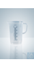 MEASURING BEAKER, PP 50 ML, BLUE GRADUATION Graduated beakers, PP, blue graduation, embossed...
