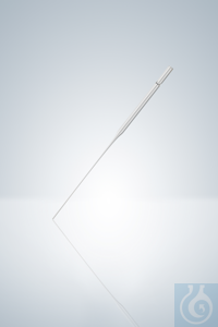 Pasteurpipetten van glas, punt 100 mm, lengte 230 mm, lange vorm, volgens ISO 7712.