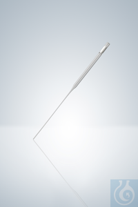 Pasteurpipetten van glas, punt 100 mm, lengte 230 mm, lange vorm, afgesloten, ISO 7712.