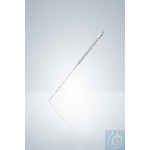 PASTEURPIP. GLAS, GESTOPFT SPITZE 100 MM, LÄNGE 230 MM