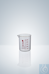 GRIFFINBECHER, PMP 3000 ML ROT GRADUIERT Griffinbecher, PMP, rot graduiert, 3000 ml, glasklar. Um...