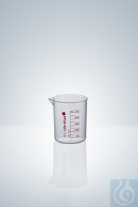 Griffinbecher, PMP, rot graduiert, 10, ml, glasklar Griffinbecher, PMP, rot graduiert, 10 ml,...