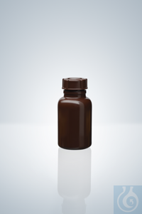 WEITHALS-VERPACKUNGSFLASCHE 50 ML, GL32, VE=10 ST., BRAUN Weithals-Verpackungsflasche, PE-LD,...